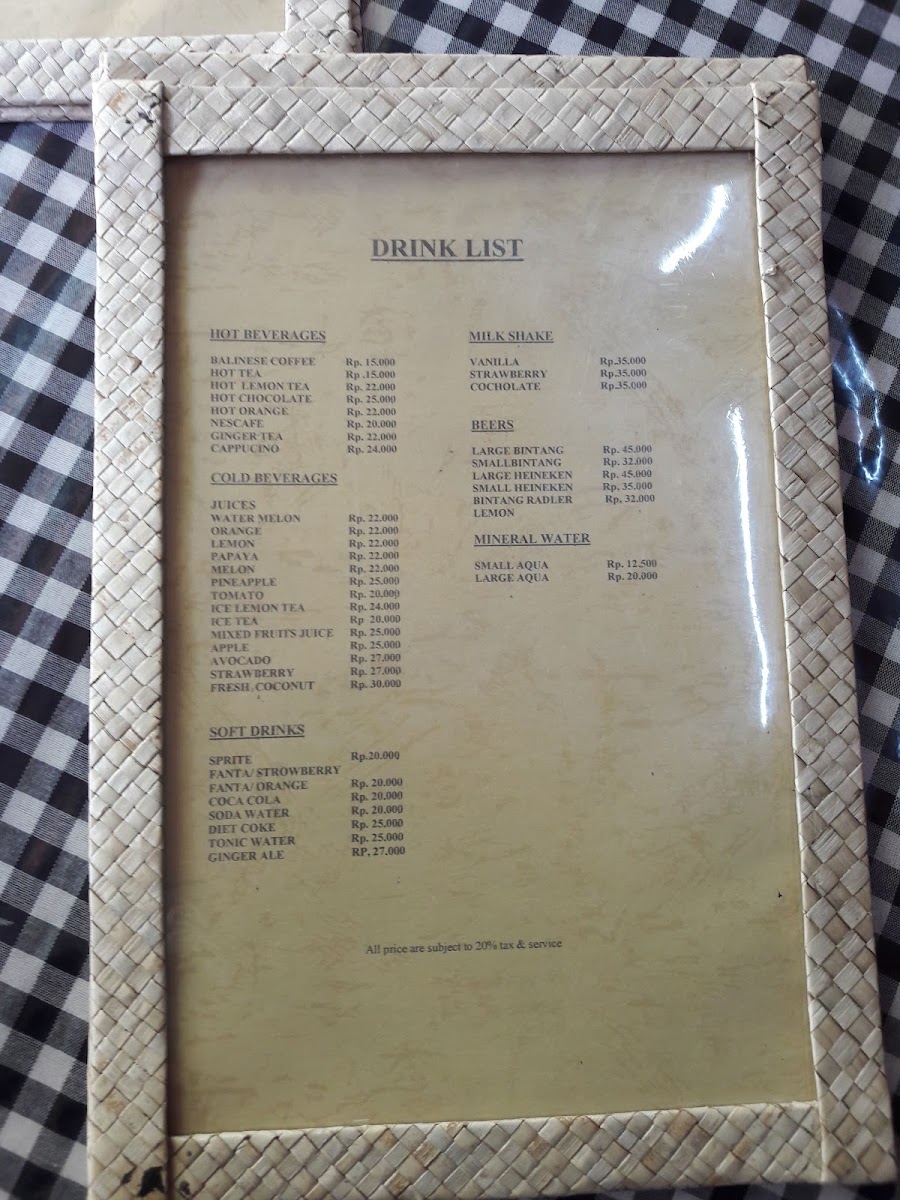 Mentari Restoran ᬫᭂᬦ᭄ᬢᬭᬶᬭᬾᬲ᭄ᬢᭀᬭᬦ᭄ Photo Menu 7