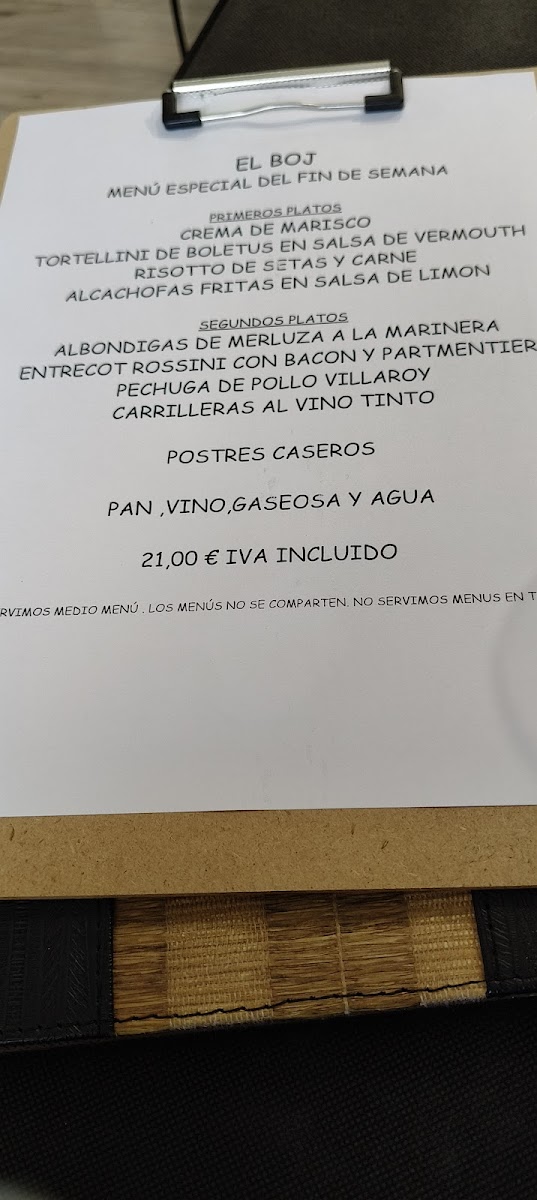 El Boj Restaurante Photo Menu 5