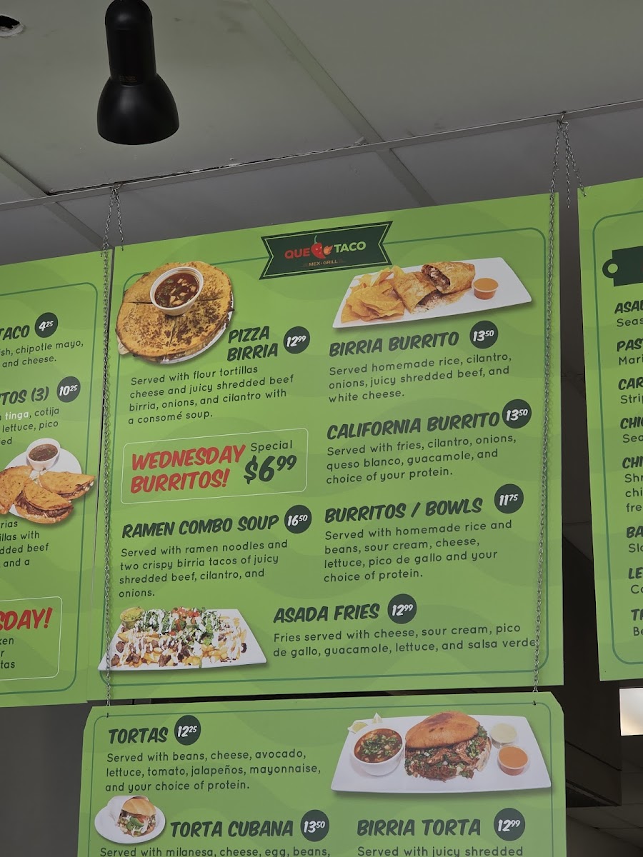 Que taco Burnsville Photo Menu 5