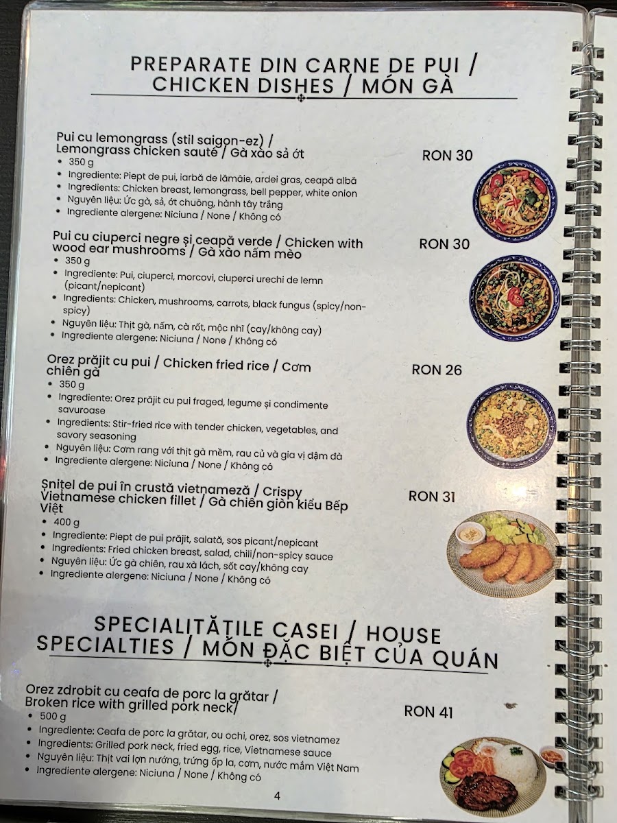 Bep Viet Photo Menu 3