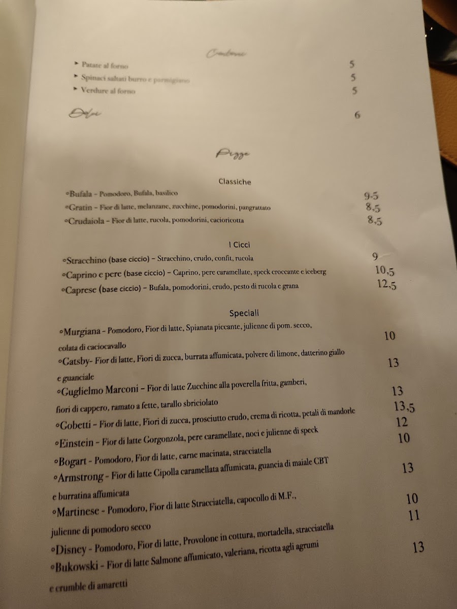 Pizzotto 1930 Photo Menu 2