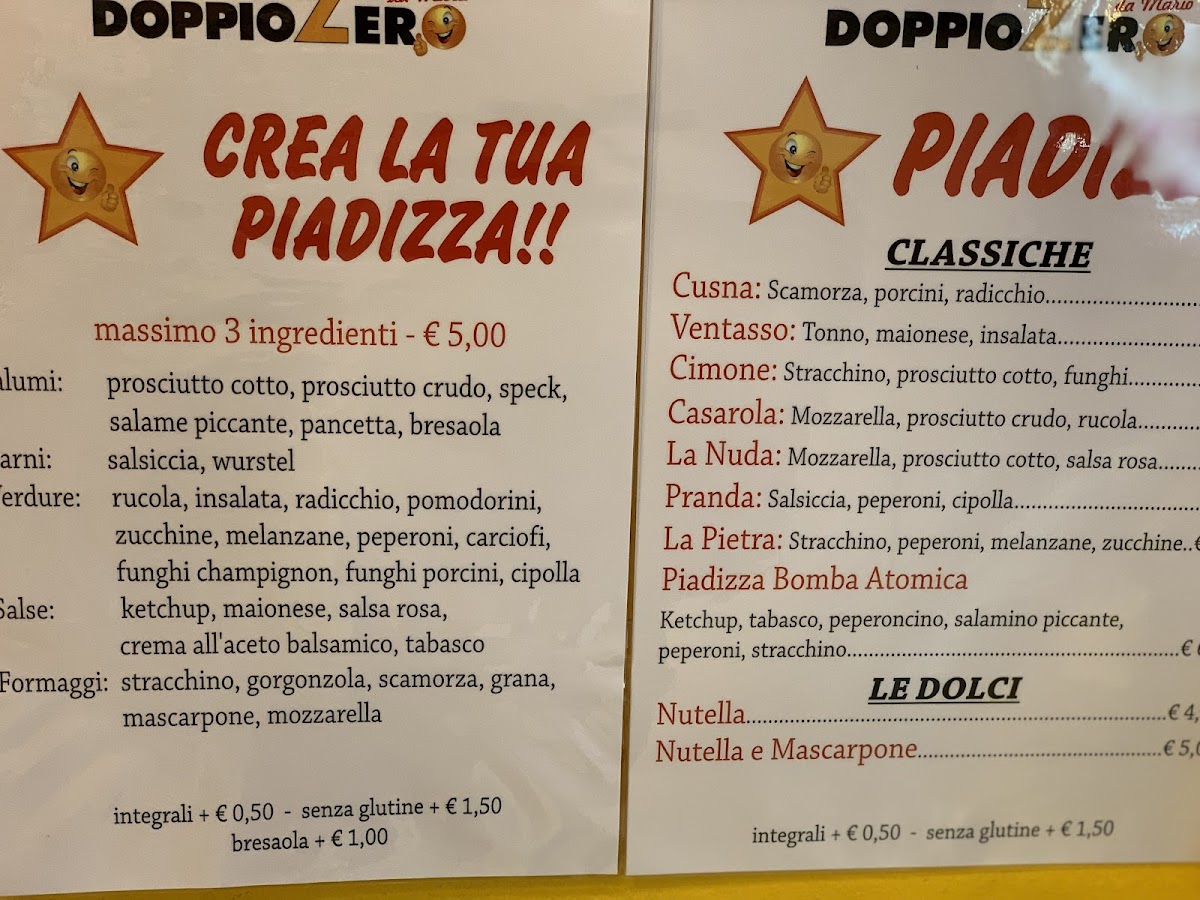 DoppioZero da Mario pizzeria da asporto Photo Menu 1