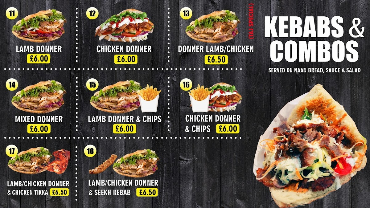 Tazza Takeway Photo Menu 2