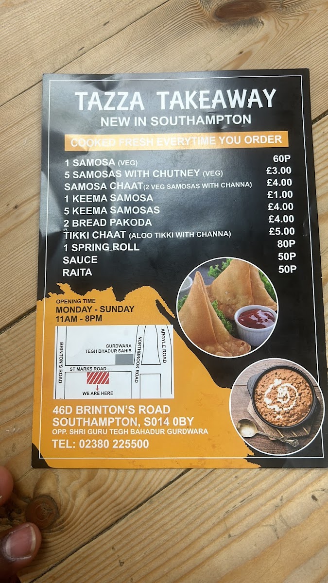 Tazza Takeway Photo Menu 5