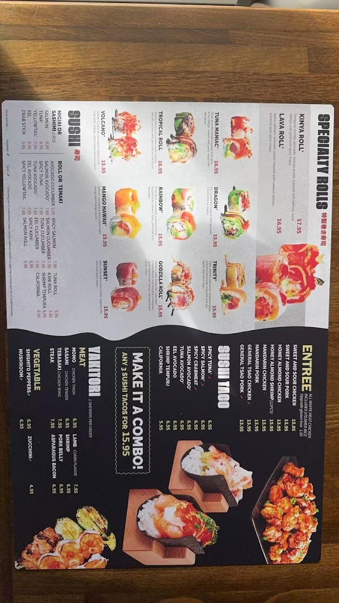 Kinya Ramen - Meridian Photo Menu 2