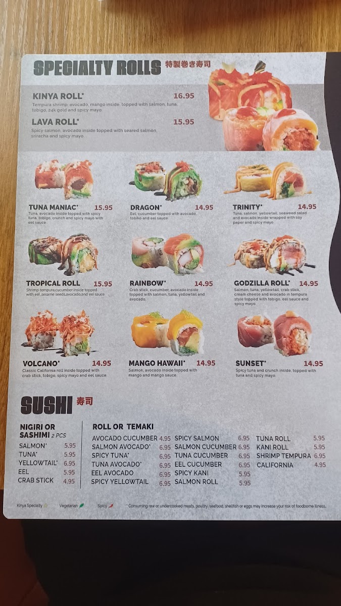 Kinya Ramen - Meridian Photo Menu 4