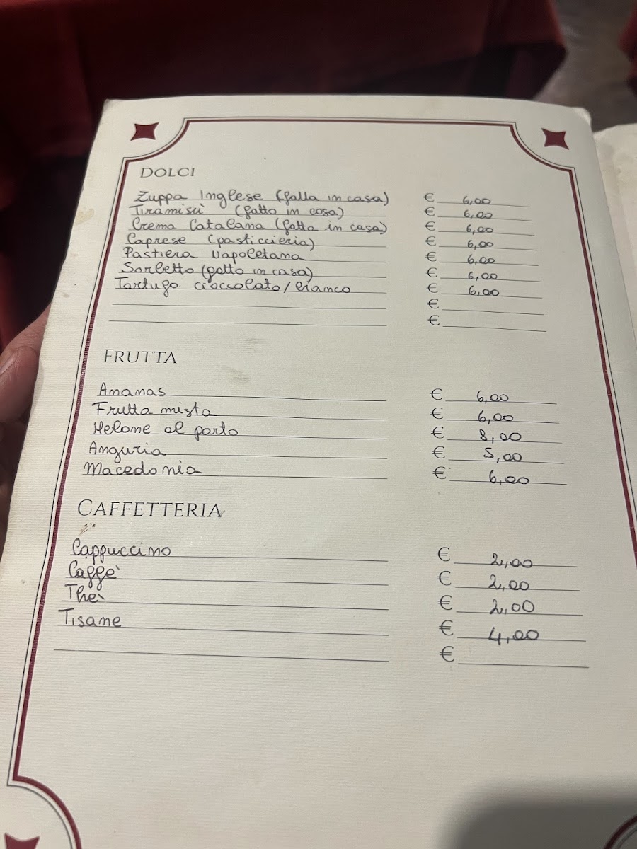 Antica Osteria Da Pietro Photo Menu 3