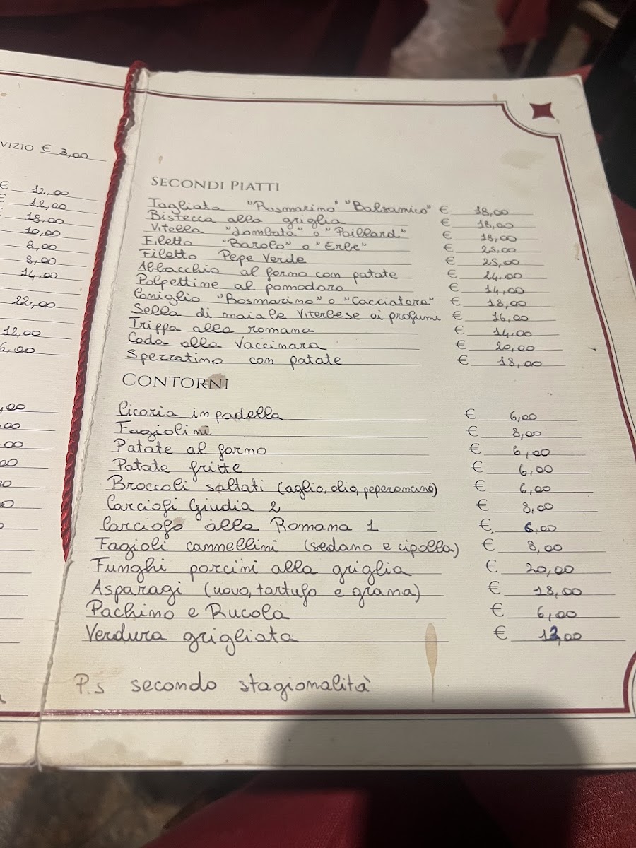 Antica Osteria Da Pietro Photo Menu 5
