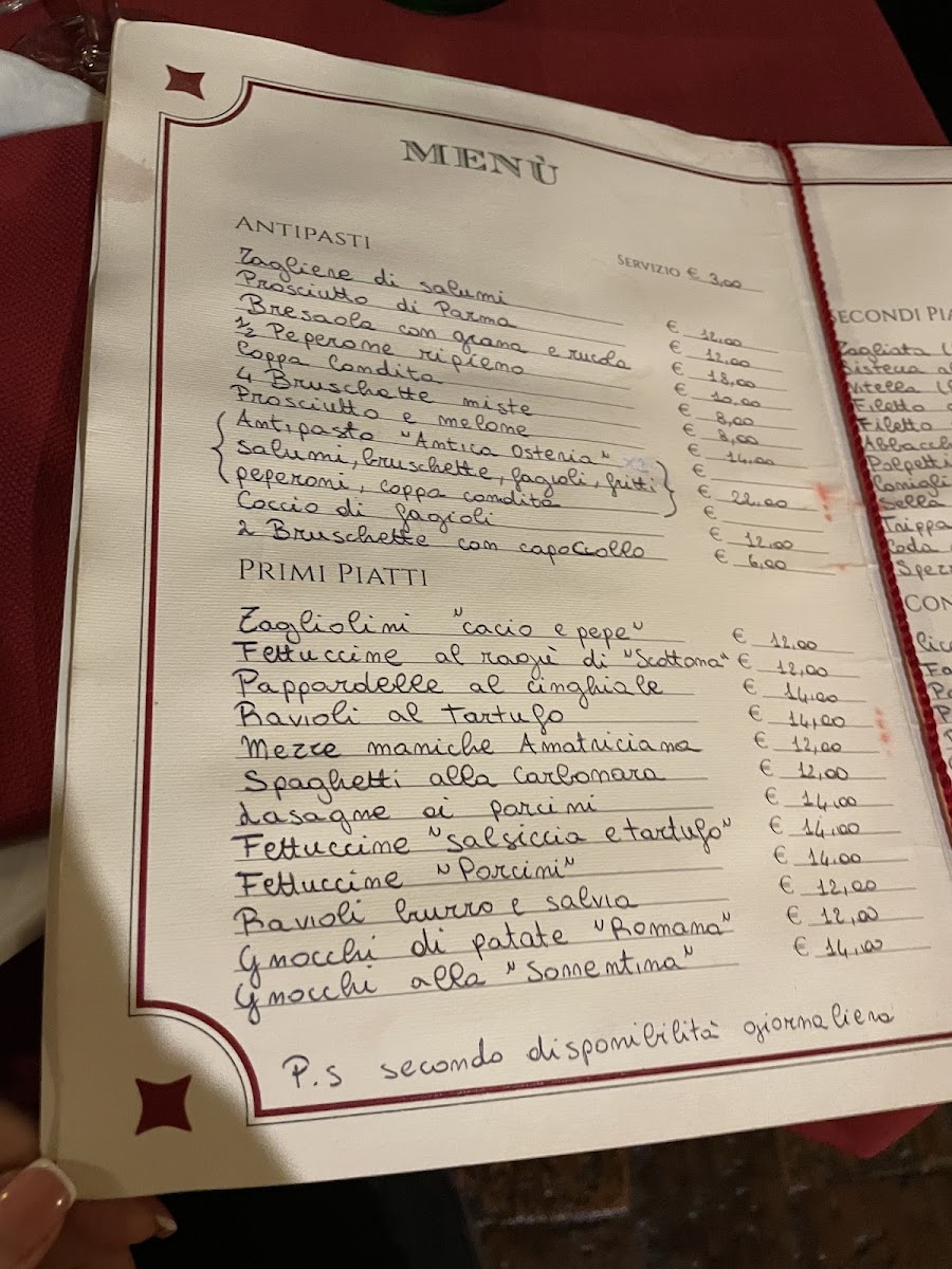 Antica Osteria Da Pietro Photo Menu 6
