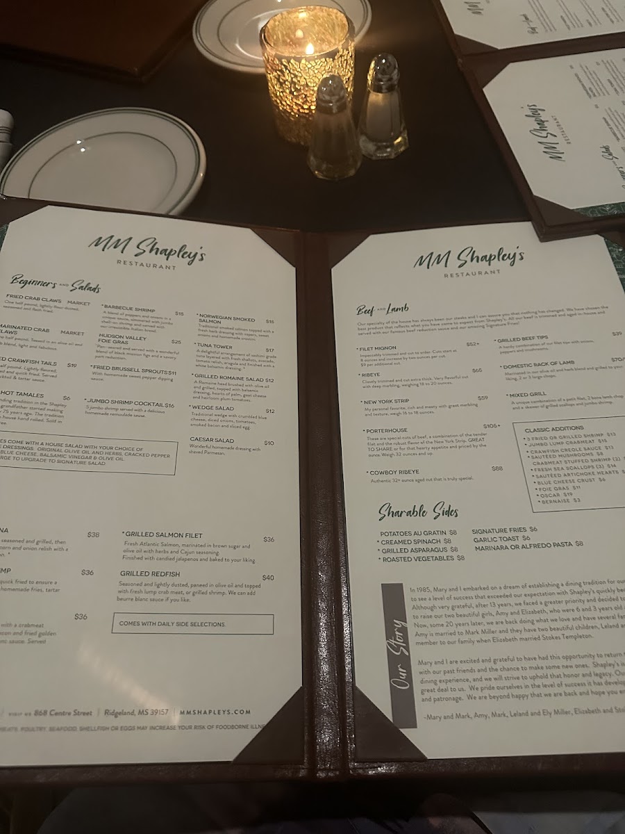 Shapley's Restaurant Photo Menu 9
