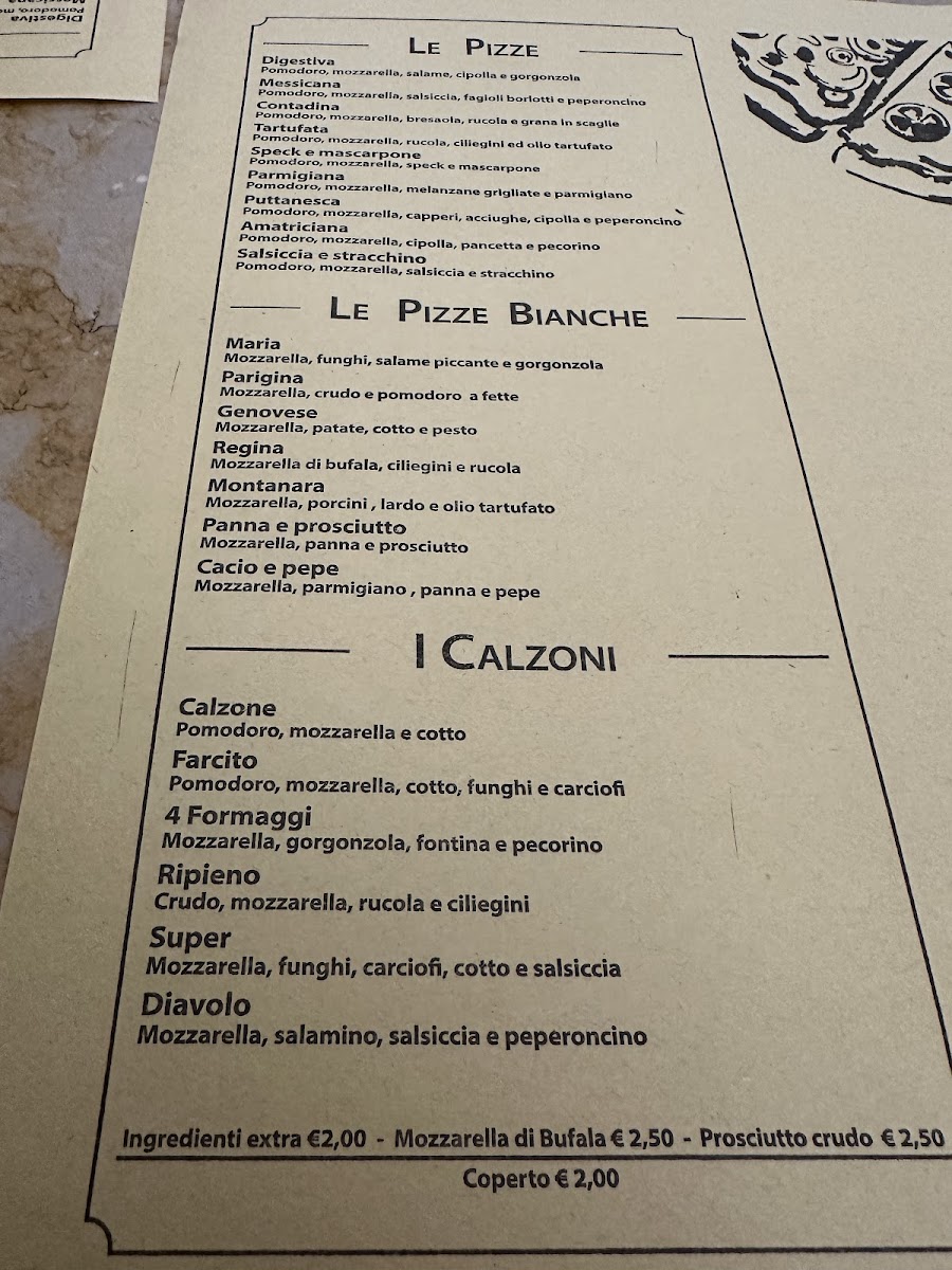 Pizzeria Da Filippo Pisa Photo Menu 2