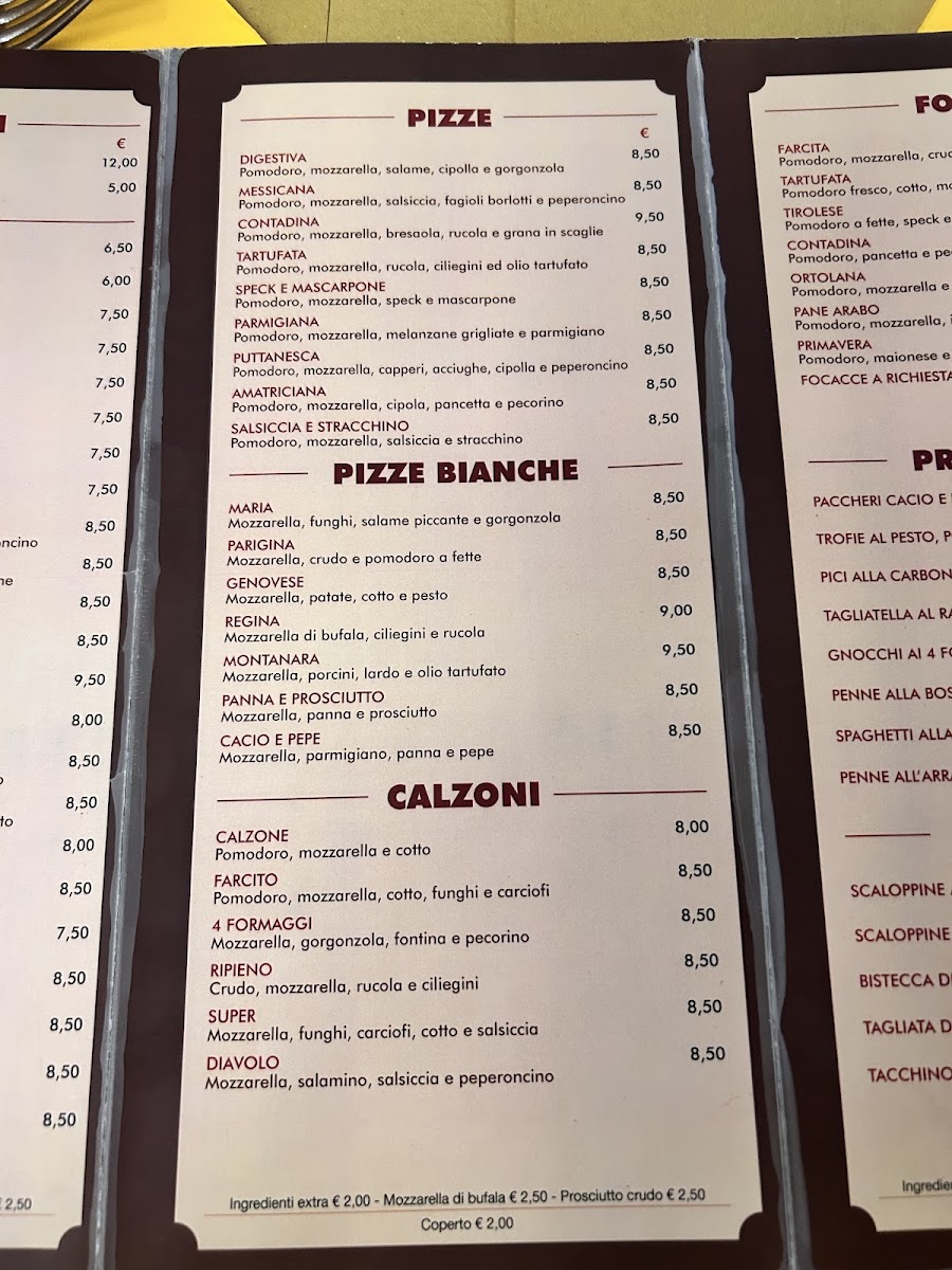 Pizzeria Da Filippo Pisa Photo Menu 9