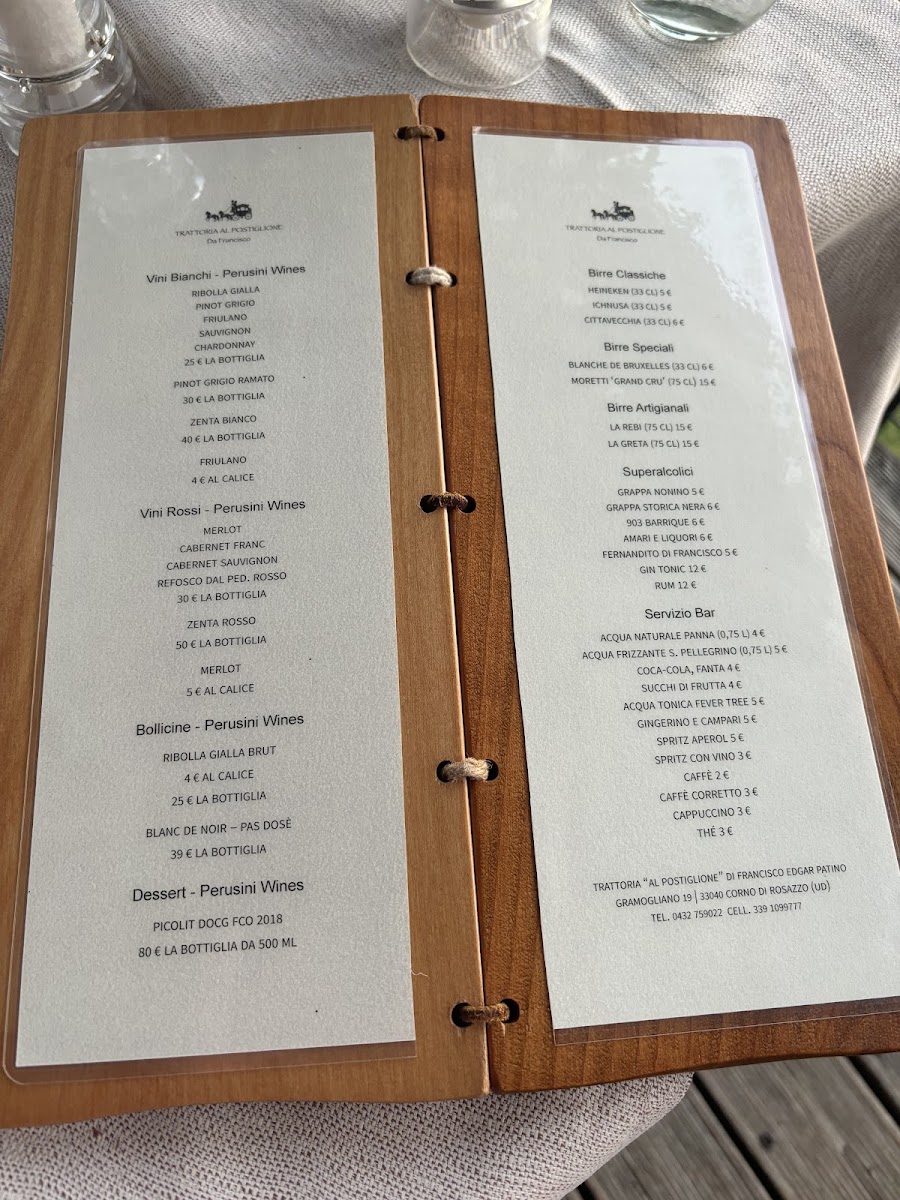 Trattoria Al Postiglione Photo Menu 5
