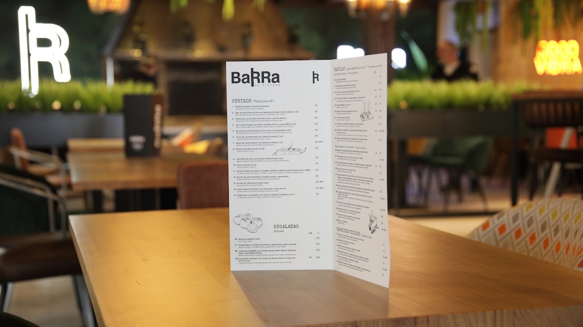BaRRa de Pintxos Lloret de Mar Photo Menu 1