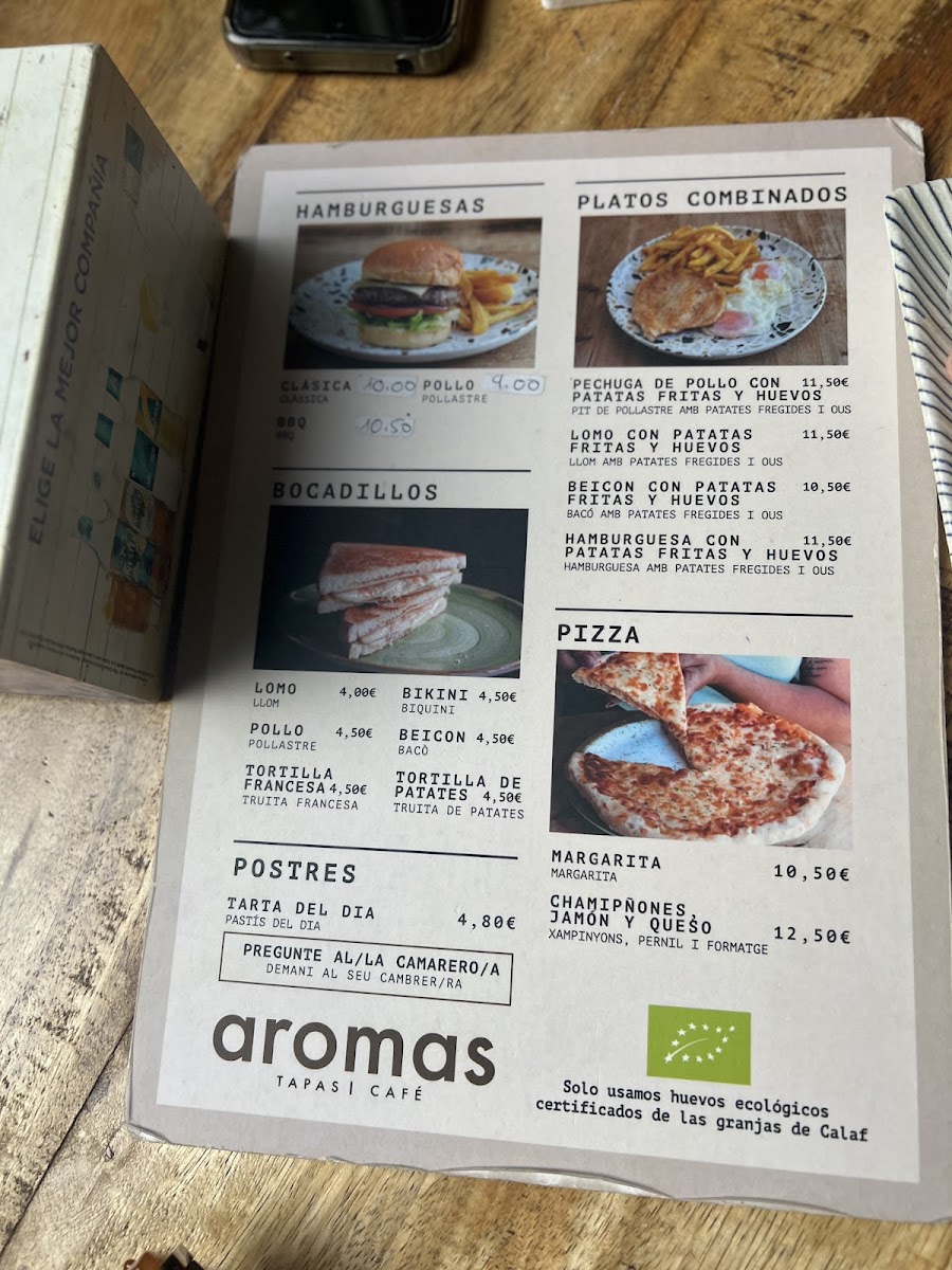 Aromas Photo Menu 1