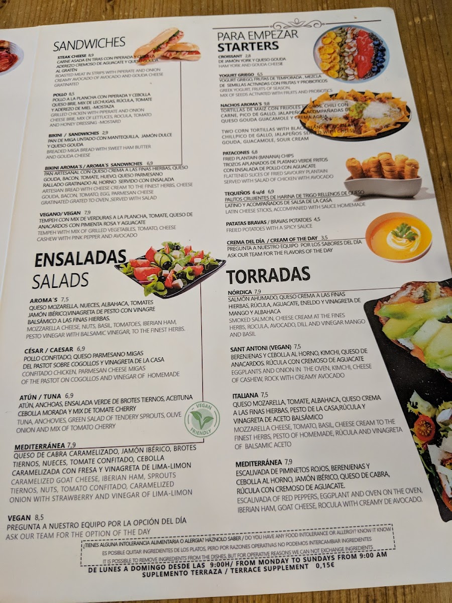 Aromas Photo Menu 3