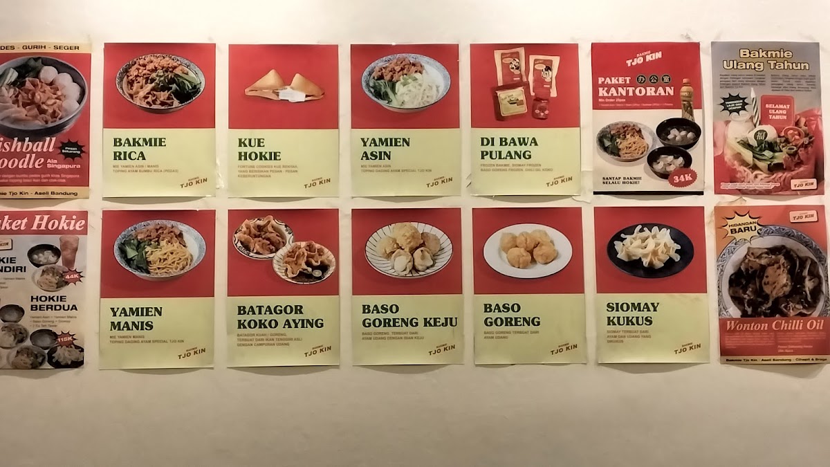 Bakmie Tjo Kin (Braga) Photo Menu 2