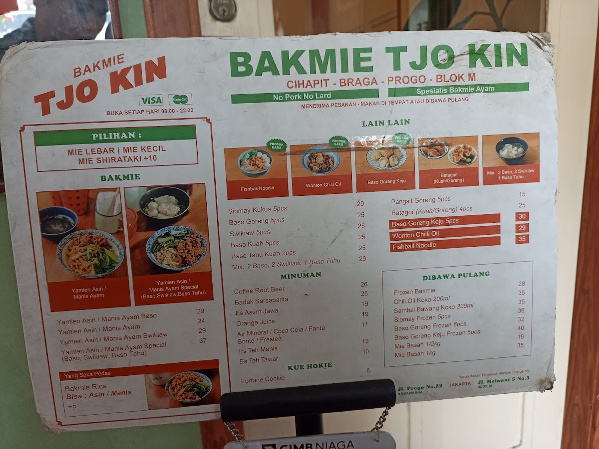 Bakmie Tjo Kin (Braga) Photo Menu 6
