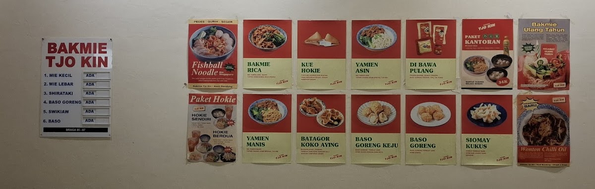 Bakmie Tjo Kin (Braga) Photo Menu 7