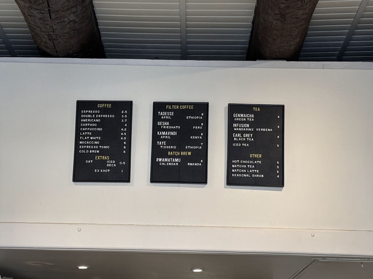 Alvin’s Café Photo Menu 1