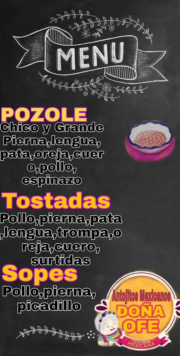 Pozole y antojitos mexicanos Doña Ofe Photo Menu 1