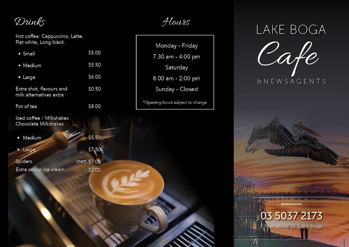 Lake Boga Newsagency Photo Menu 2