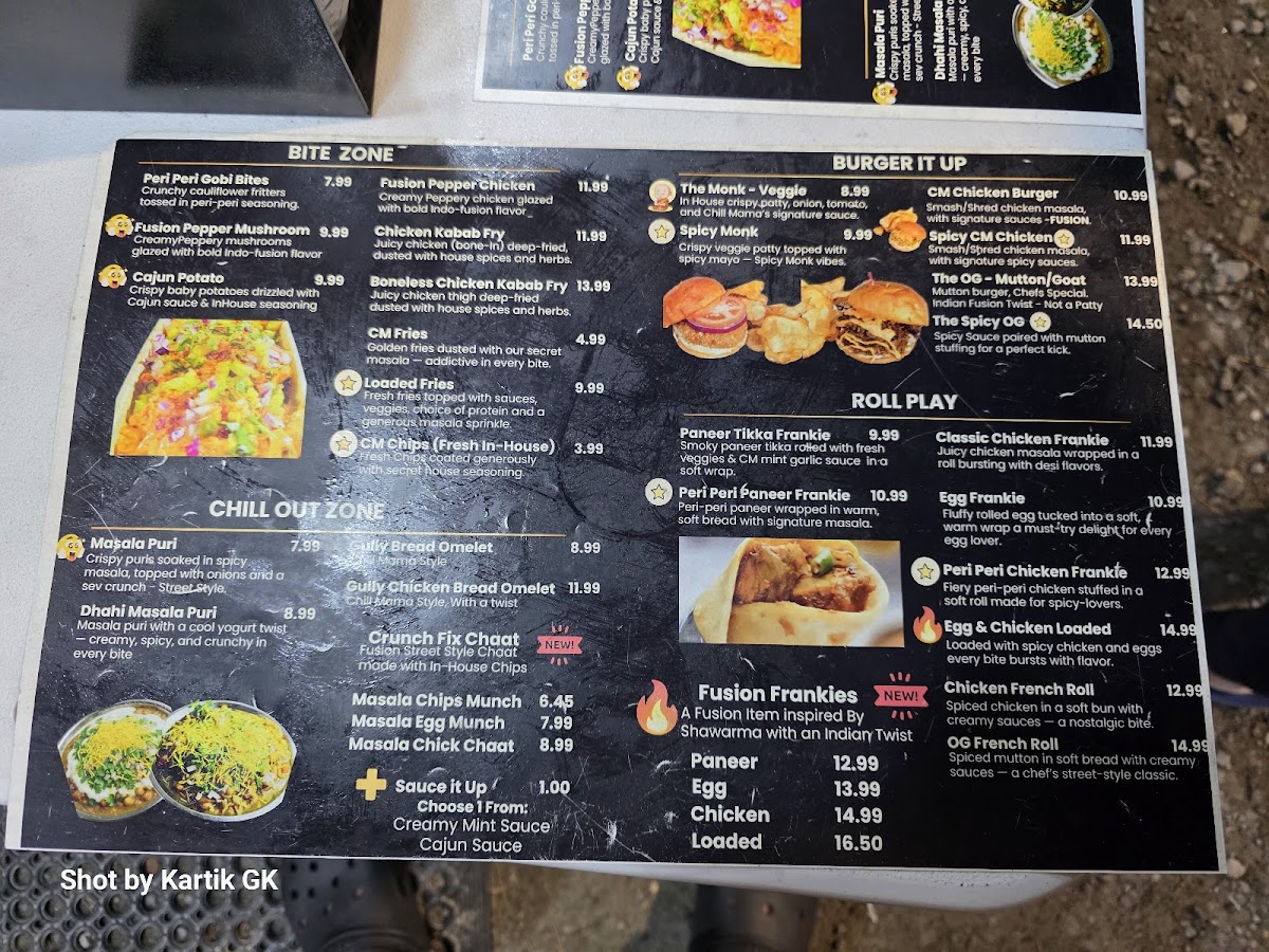 Chill Mama – Fusion Indian Food Truck Photo Menu 3