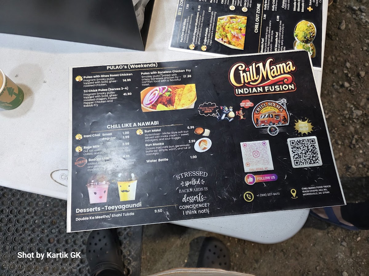 Chill Mama – Fusion Indian Food Truck Photo Menu 4
