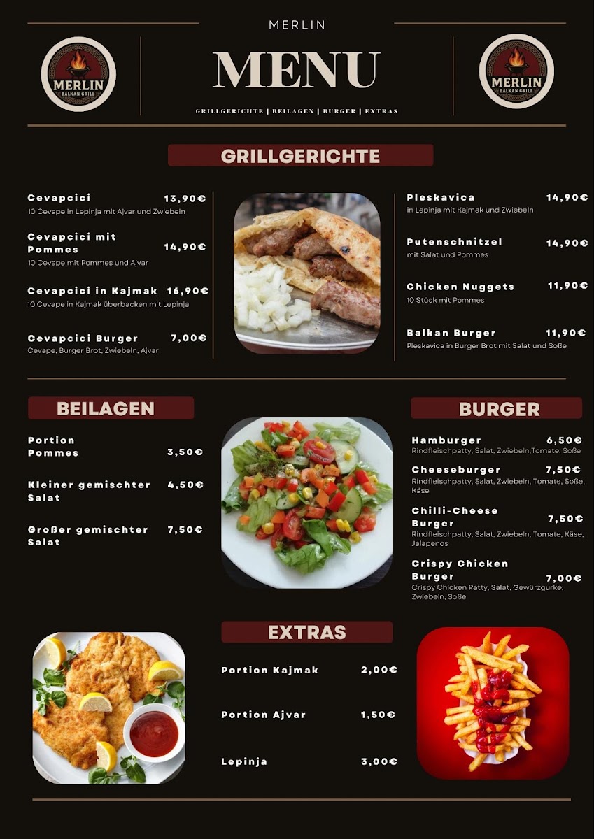 Merlin Balkan Grill Photo Menu 1