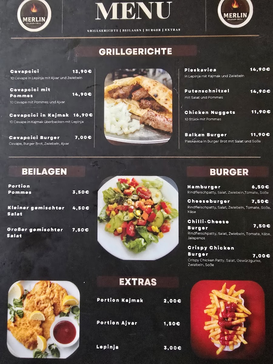 Merlin Balkan Grill Photo Menu 2