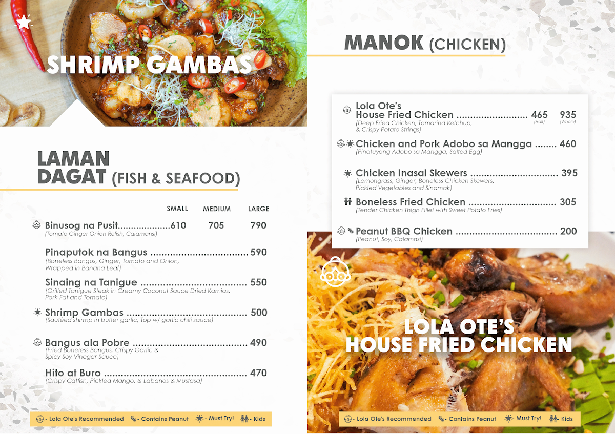 Lola Ote Restaurant Photo Menu 1