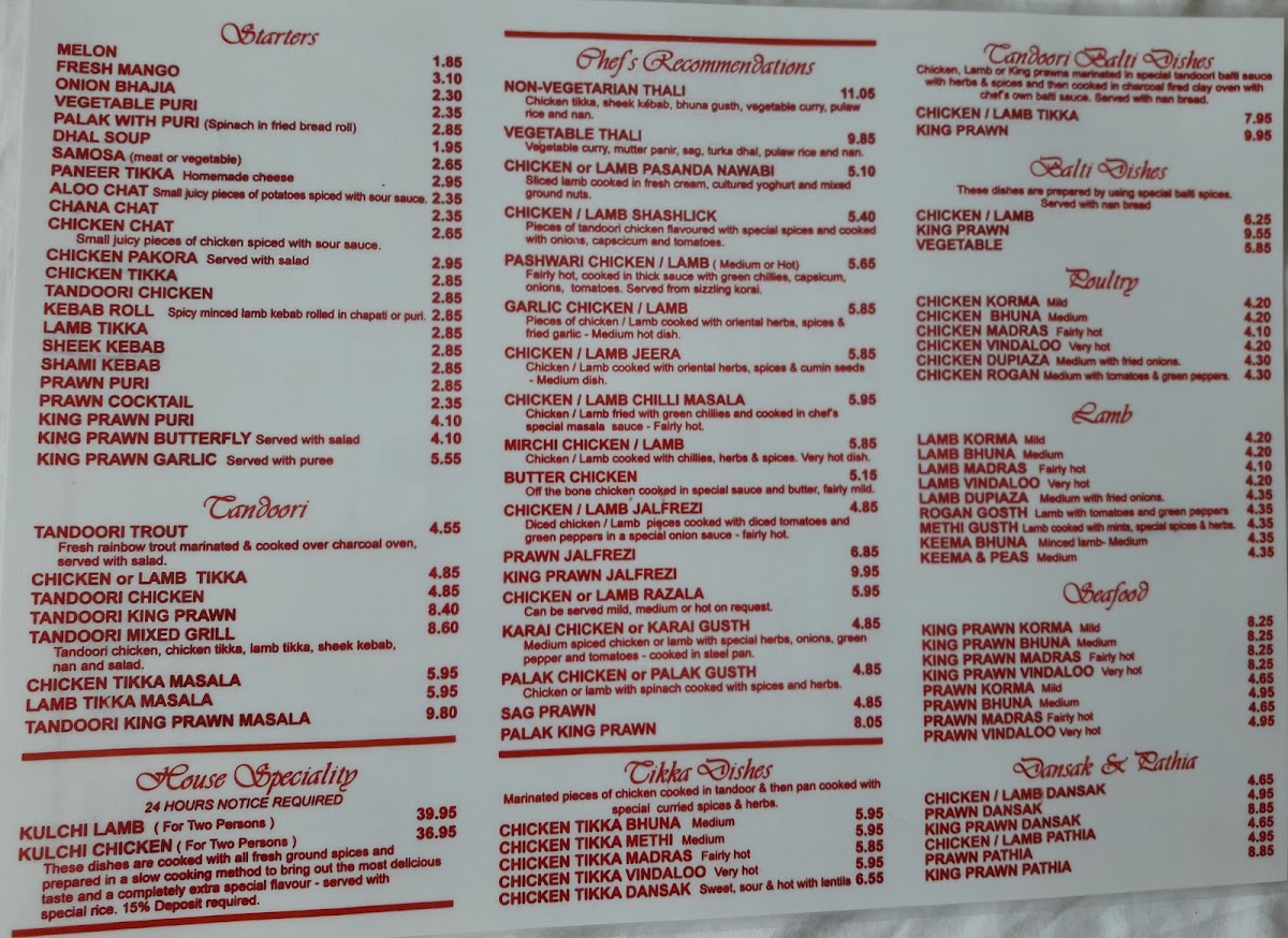 The Eastern Brasserie Ltd Photo Menu 3