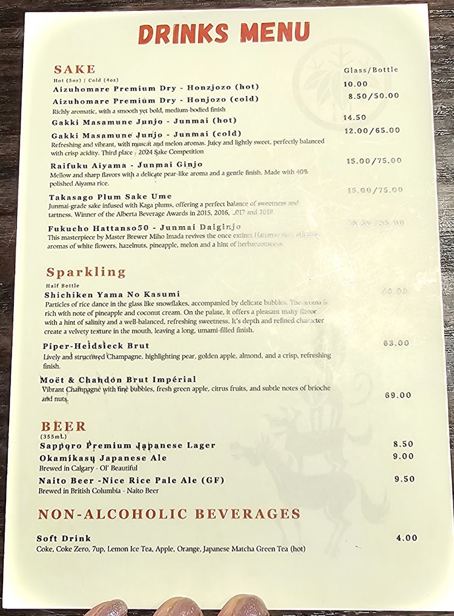 JUGEMU Banff / Modern Japanese Dining Photo Menu 5