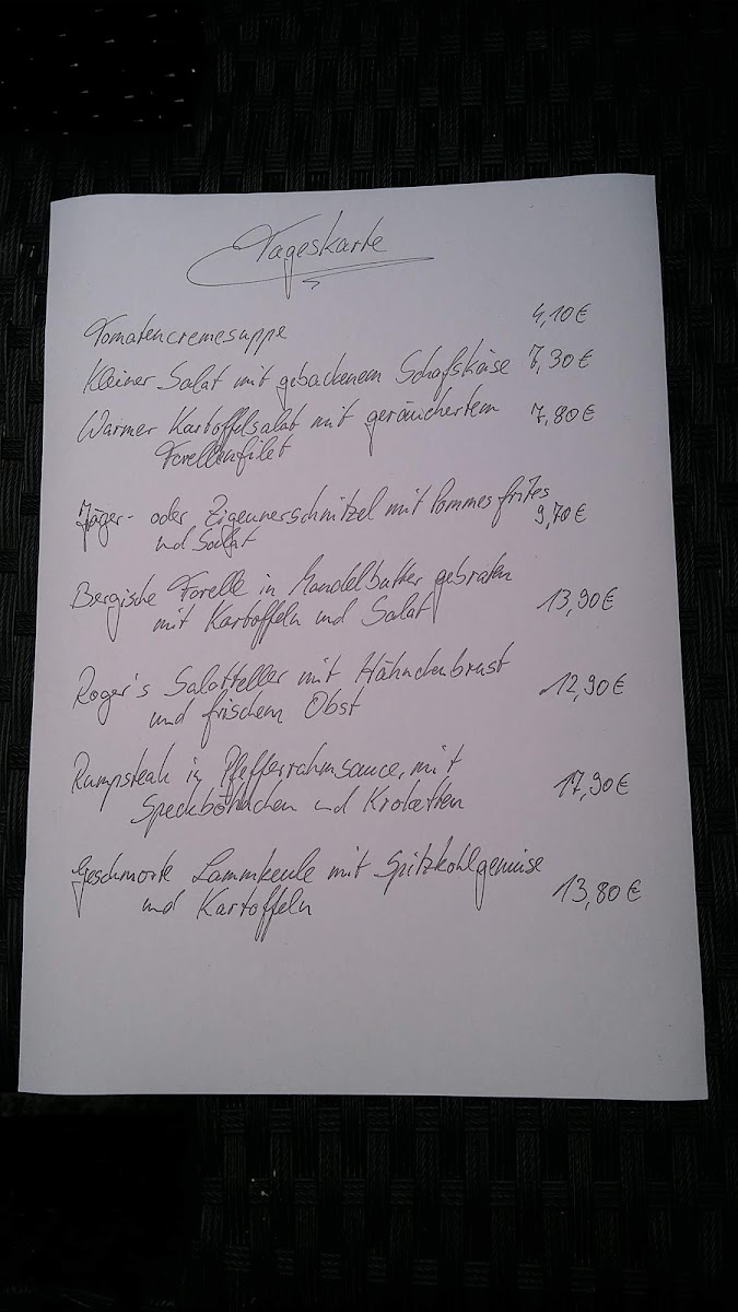 Roger's Restaurant Photo Menu 2