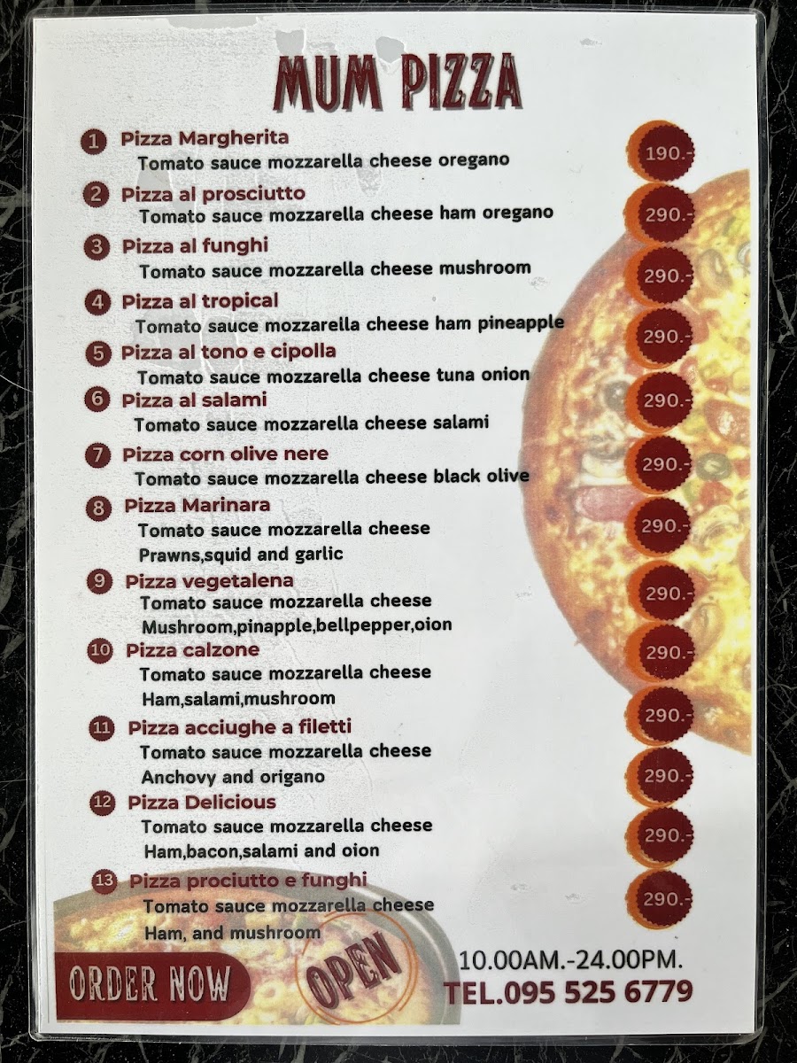 MUM Pizza ( Naiyang 1 ) Photo Menu 1