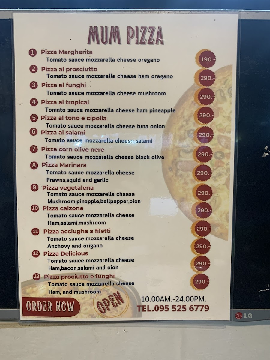MUM Pizza ( Naiyang 1 ) Photo Menu 9