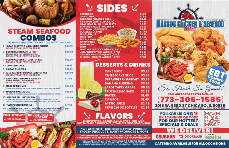 Harbor Chicken & Seafood Market Photo Menu 2