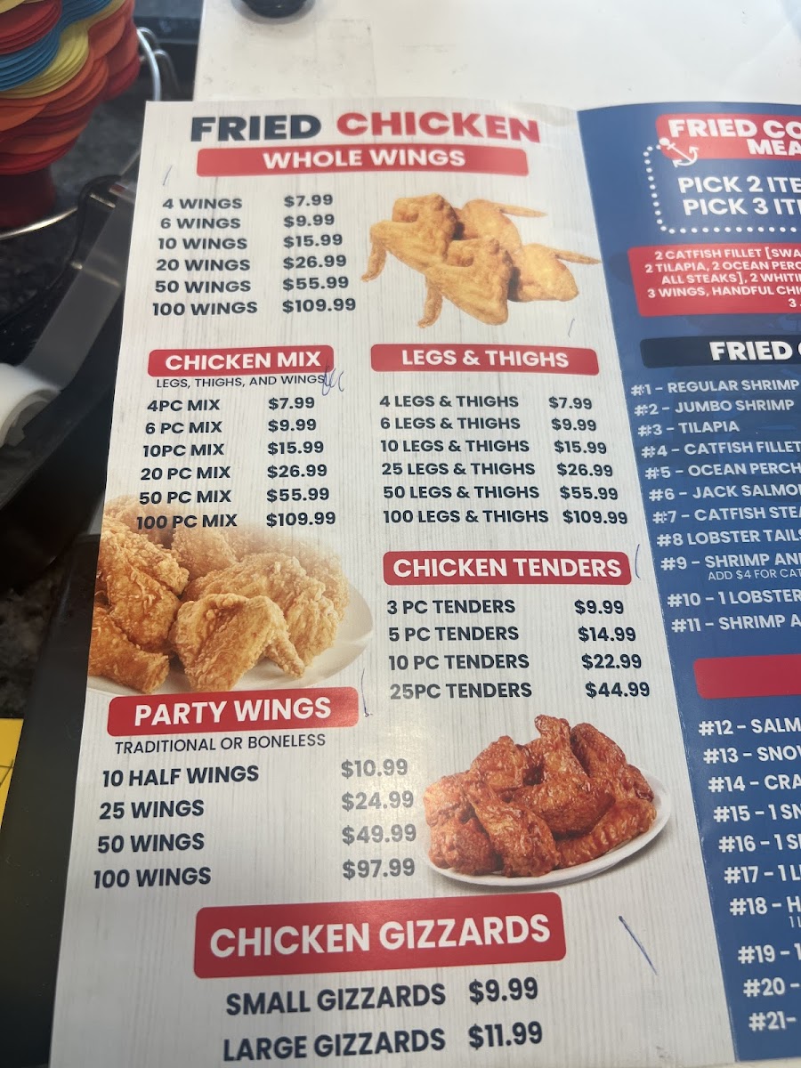 Harbor Chicken & Seafood Market Photo Menu 4