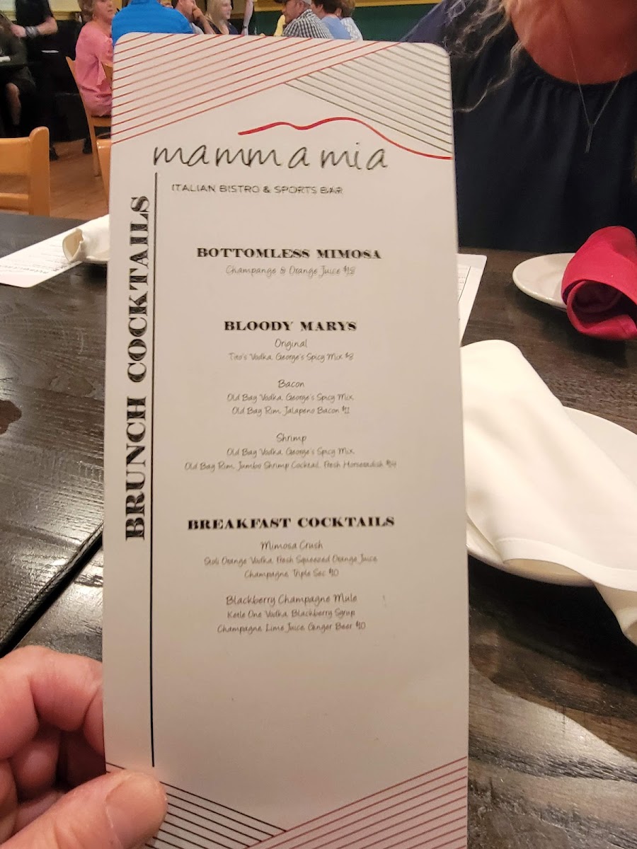 Mamma Mia Italian Bistro Photo Menu 1