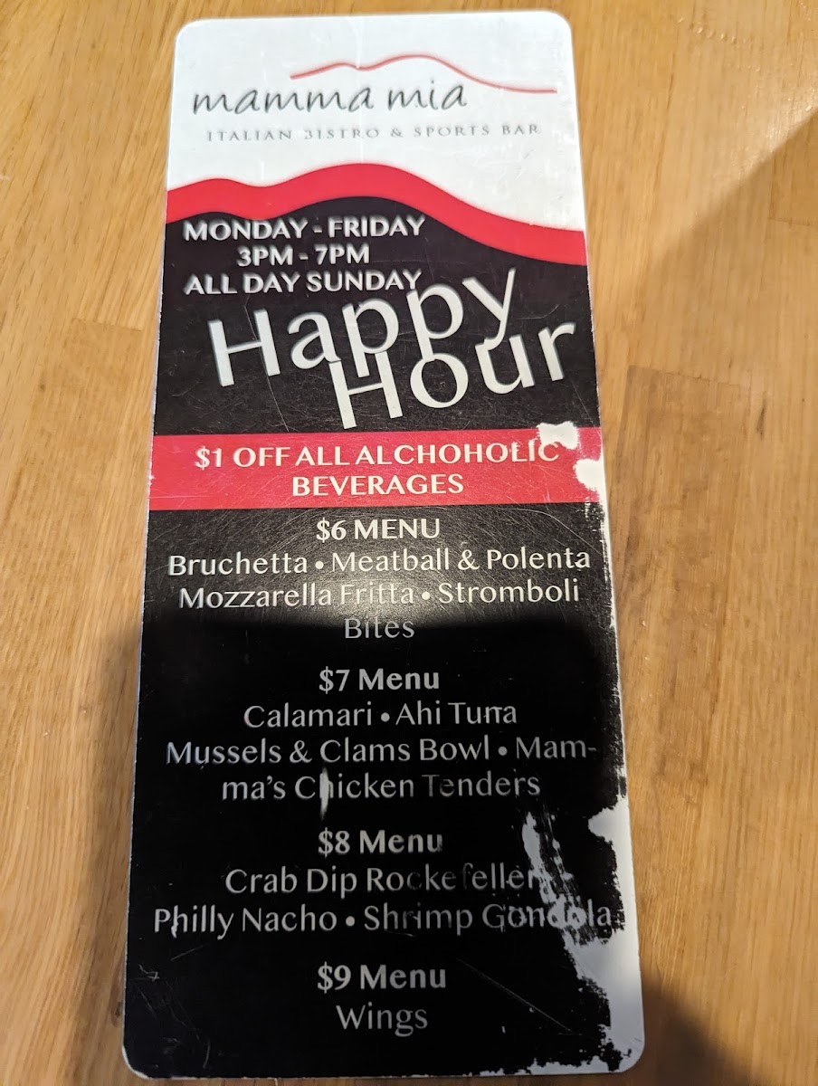 Mamma Mia Italian Bistro Photo Menu 3