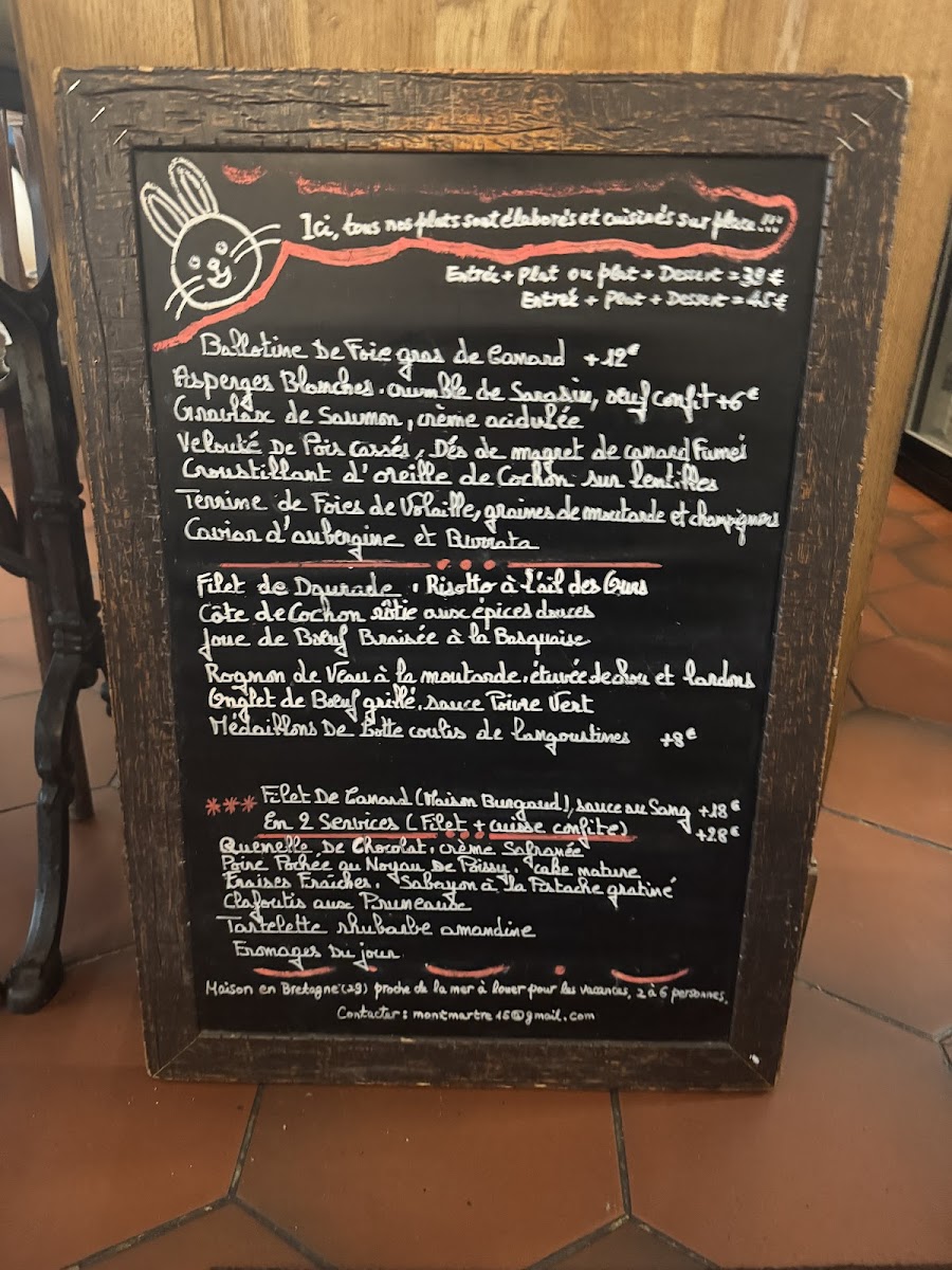 Le Bistrot du Maquis Photo Menu 1