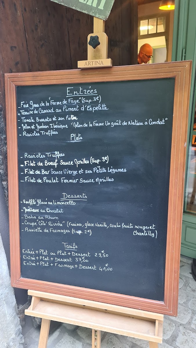 Restaurant Côté Rivière Photo Menu 2
