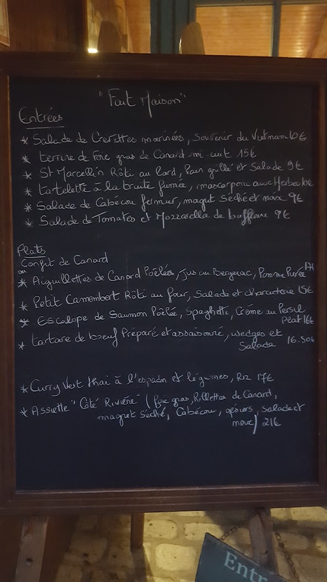 Restaurant Côté Rivière Photo Menu 9