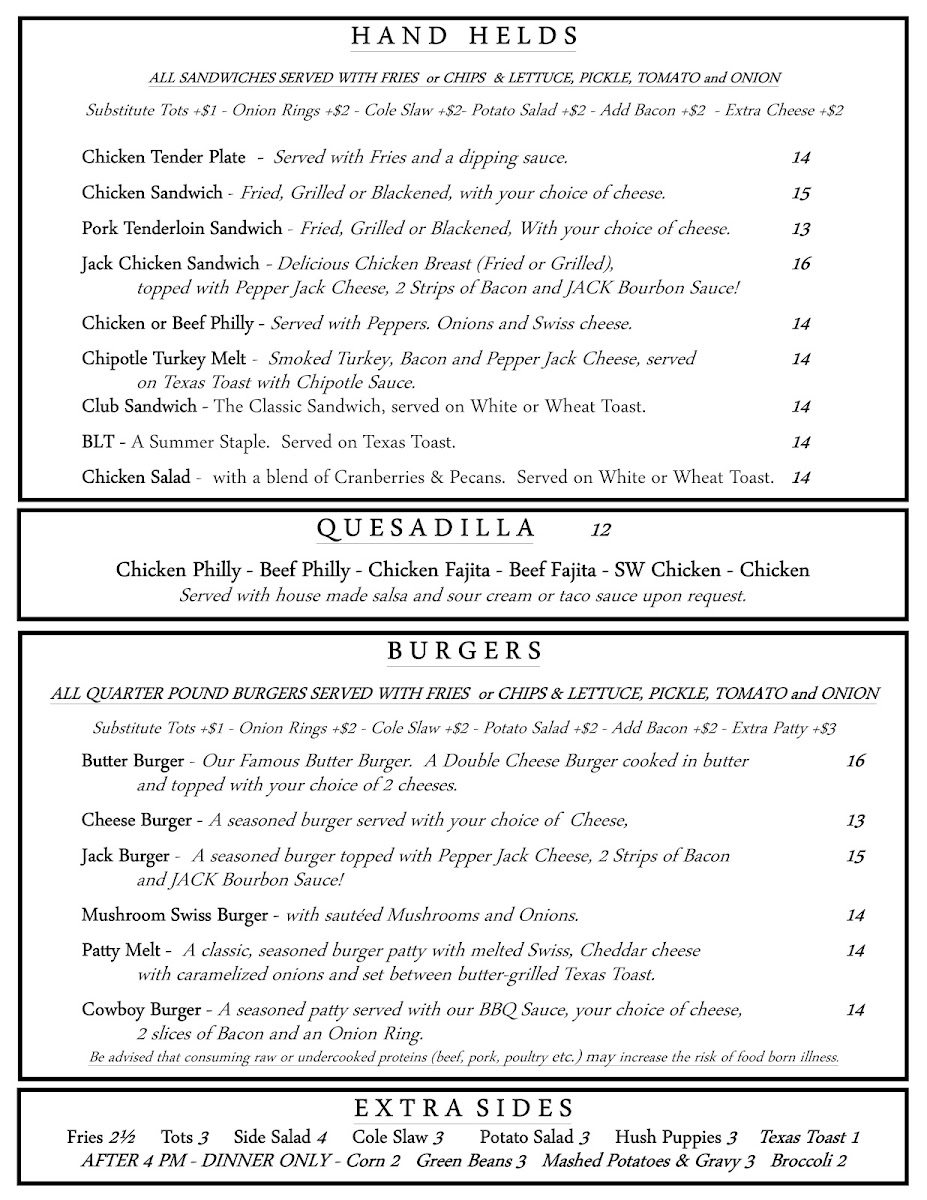 THE ROCK BAR + GRILL Photo Menu 2