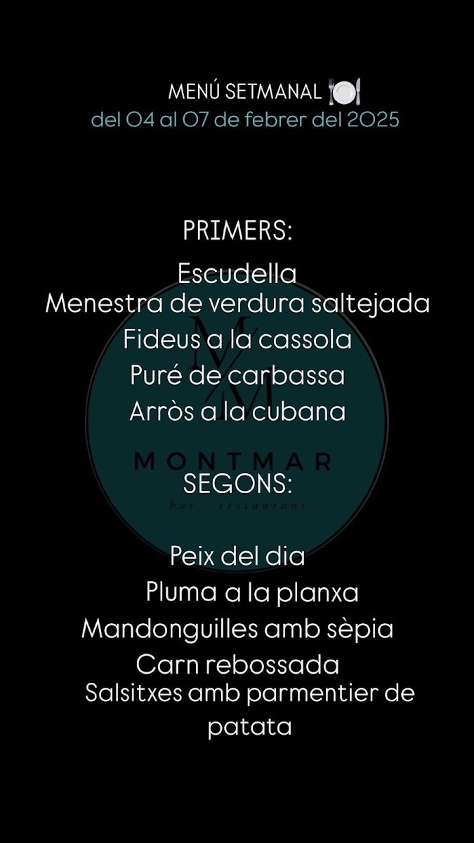 MONTMAR Bar-Restaurant Photo Menu 2