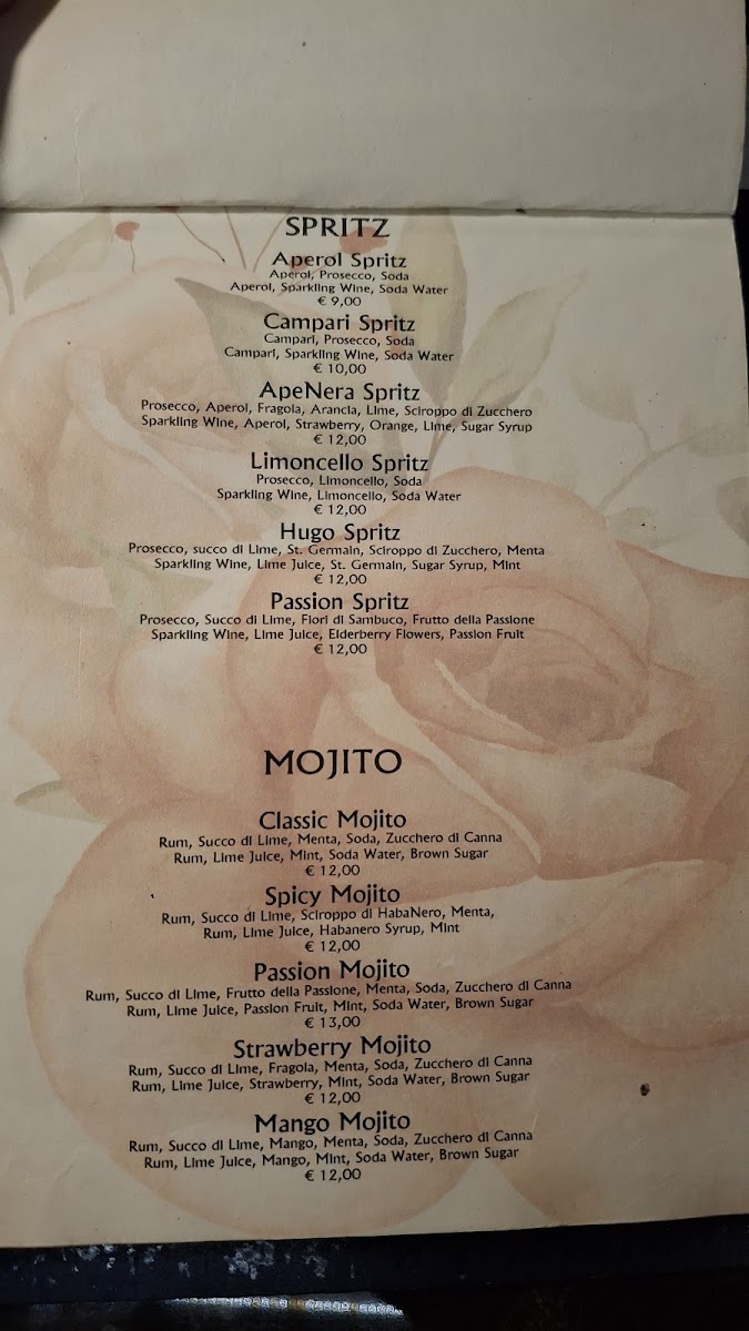 Trattoria Tiramisù Restaurant in Taormina Photo Menu 5