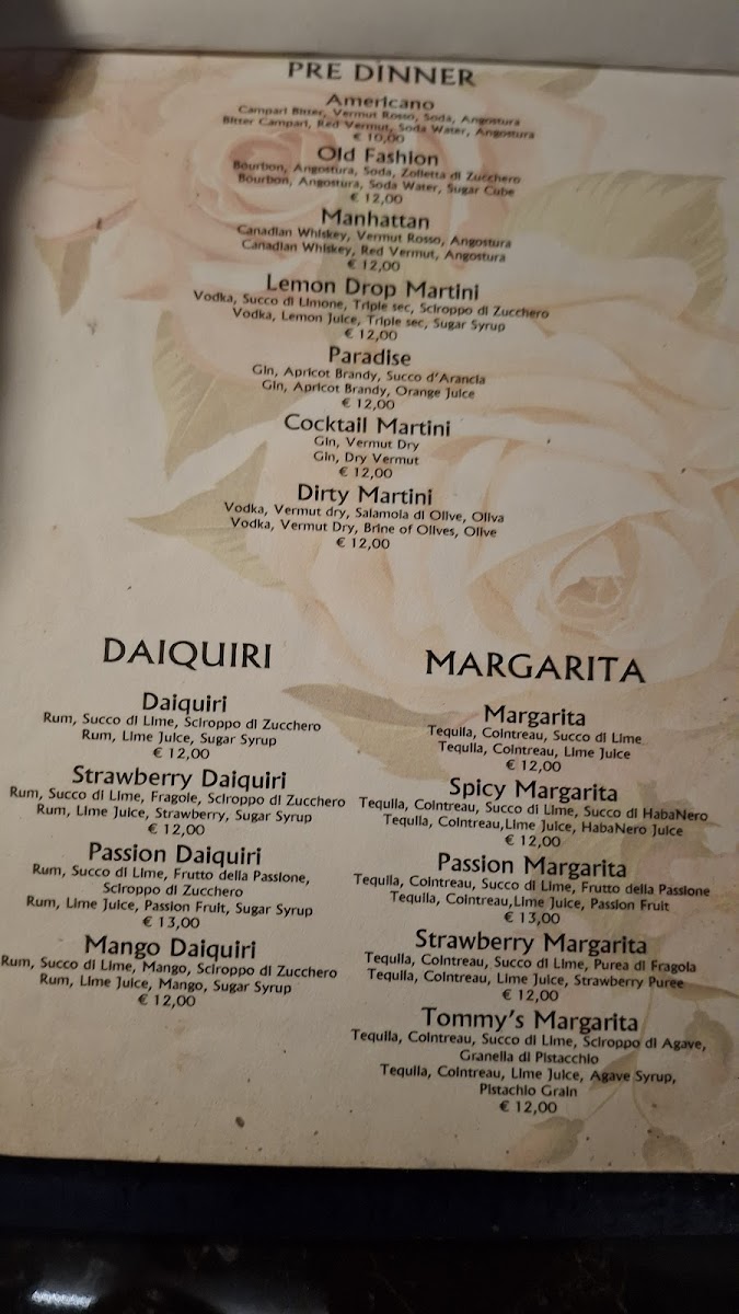 Trattoria Tiramisù Restaurant in Taormina Photo Menu 7