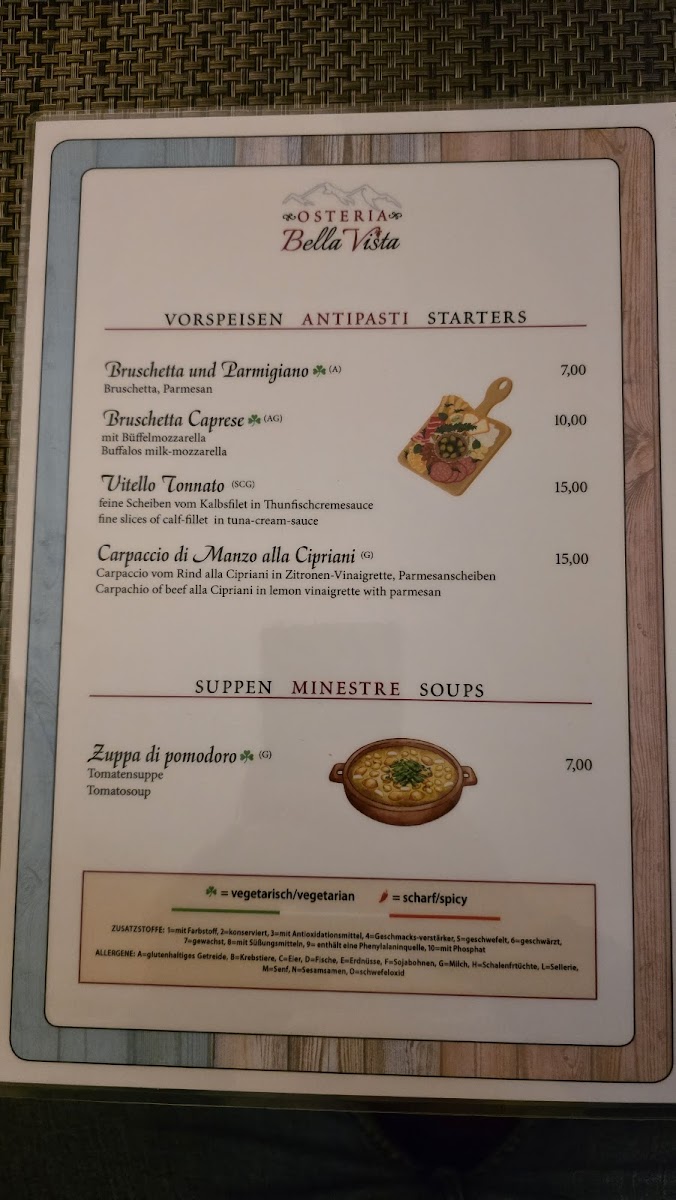 Osteria BellaVista mittenwald Photo Menu 2