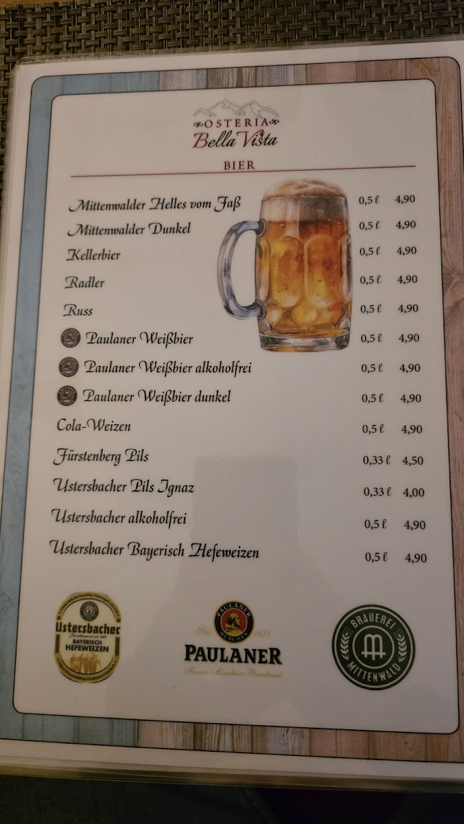 Osteria BellaVista mittenwald Photo Menu 9
