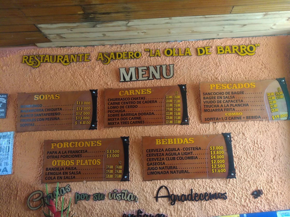 Restaurante Asadero La Olla de Barro Photo Menu 4